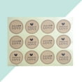 thumbnail image 1 of RENACLIPY 12Pcs Packing Sticker Light Brown Kraft Label Adhesive Sealing Tape for Baking Bags, 1 of 8