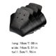thumbnail image 2 of Wosthever Paquete de 4 protectores de patines para patines, protectores de rodillos portátiles reutilizables para deportes al aire libre, patinar Negro, 2 of 6