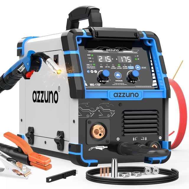 Máquina soldadora AZZUNO Single PULSE Aluminium MIG 175A 110V/220V