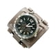 thumbnail image 5 of Reloj de pulsera para hombre, de cuero, con números romanos, correa ancha, estilo punk hip hop. Marrón, 5 of 9
