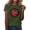 Army Green, variant on Womens Tshirts for Women Short Sleeve Shirt Crewneck Basic Tee Summer Tops Lightweight Plain Workout Clothes