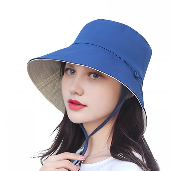 TELOLY Waterproof Bucket Rain Hat with Chin Strap Quick Dry Packable Boonie Sun Hat Safari Hat Uv Protection