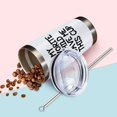 thumbnail image 5 of Gifts For Mom From Daughter Gifts For Dad From Son 20oz White Funny Travel Tumbler Happy Birthday Gifts For Mother And Father Christmas Bday Presents For Mom Dad Wine Cup With Lid Straw Keychain, 5 of 6