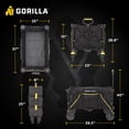 thumbnail image 5 of Gorilla Carts Collapsible Folding Wagon Cart, 7 Cu Ft Bed, 150 lb Load Rating, Black, 5 of 11