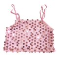 thumbnail image 4 of MuXiKeJi Clothes Girls Sparkling Carnival Adjustable Elastic Band Sequin Crop Top for Kids and, 4 of 4