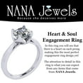 thumbnail image 6 of Nana Jewels Heart & Soul Silver 9.0mm (3ct) Round Cut Zirconia Solitaire Ring-Platinum Plated-Size 7.5, 6 of 7