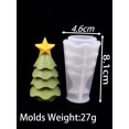 thumbnail image 3 of Molde de silicona para hacer bolas de cristal navideñas, redondo, perfumado, para velas, con relieve, para árbol de Navidad, muñeco de nieve, alce, decoración navideña, regalo artesanal, 3 of 5