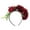 S, variant on yunLXY Rose Flower Crown Headband Under $5 Flower Headband for Women Butterfly Tea Fascinators Hat Halloween Costume Headpiece Dress up Masquerade Supplies One Size