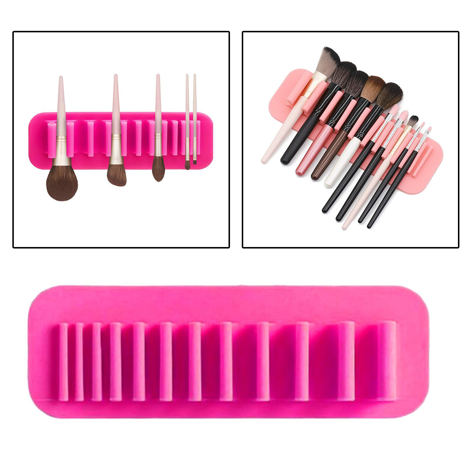 Silicone Makeup Brush Holder Wall mounted Soft Durable - Temu