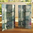 thumbnail image 6 of Red Lantern 6 ft. Tall Mineral Smoke Canvas Room Divider - 3 Panel, Freestanding, Gray, 6 of 6