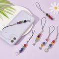 thumbnail image 3 of 6pcs Gemstone Phone Charms Beaded Hanging Charms with Alloy Pendants Mobile Phone Straps Lanyard Charms for Women Purse Keychain Pendants Moblie Phone Cases Home Decor Colorful, 3 of 7