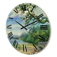 thumbnail image 3 of Designart 'Green Coast of The Baltic Sea' Nautical & Coastal Wood Wall Clock, 3 of 5