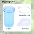thumbnail image 4 of Pet Bird Water Feeder，Automatic Water Dispenser, 13.5Fl Oz Hanging Parrot Water Feeder for Cage, Parakeets, Lovebirds, Cockatiels (Blue), 4 of 7