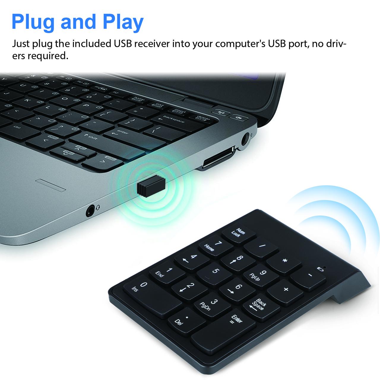 EEEkit Wireless Numeric Keypad 18-Key USB photo 2