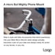 thumbnail image 2 of Soporte compacto de metal para teléfono en bicicleta Loop Micro, negro, para tapa de potencia, 2 of 8