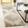 thumbnail image 3 of SAFAVIEH Dip Dye Peregrine Floral Wool Area Rug, Beige/Blue, 5' x 8', 3 of 10
