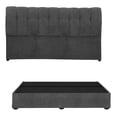 thumbnail image 1 of Box Base Cama King Size+ Cabecera Nube Gris Carbon, 1 of 7