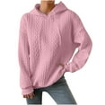 thumbnail image 2 of BSDJILFG Plus Size Quilted Hoodies for Women Soft Ribbed Knit Sweatshirt Oversized Loose Fit Pullover Varsity Tops ,Sizes S-5XL, 2 of 8