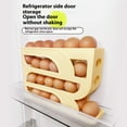 thumbnail image 4 of TOPRenddon 4-Tier Slide Egg Storage Box for Refrigerator Door - Auto Rolling Egg Organizer with Clear Lid | Space Saving Kitchen Countertop Egg Holder (Holds 30 Eggs), 4 of 8