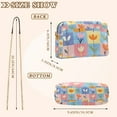 thumbnail image 4 of FORMRS Women Crossbody Purse with Chain Strap Vegan Leather Shoulder Handbag, Blue Flowers, 4 of 7