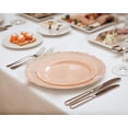 thumbnail image 5 of Posh Setting Disposable Pink Plastic Plates Set, Pink Vintage Party Plates, Pink/Blush 60 Pack (30 Guest) 30 x 10.25 Dinner & 30 x 7.25 Salad/Dessert Plate, 5 of 6