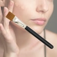 thumbnail image 2 of Brocha cuadrada para base, cosméticos, brocha profesional portátil para mascarilla facial para mezclar crema líquida, principiantes en maquillaje, Yuyangstore Cepillo de base, 2 of 8