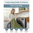 thumbnail image 4 of Casa Platino Bath Towel Set of 8– 100% Ring-Spun Cotton, 2 Large Bath Towel, 2 Hand Towels & 4 Wash cloths, Quick Dry & Long-Lasting, Perfect for Family Bathrooms – Oil Green, 4 of 8