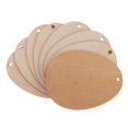 thumbnail image 1 of Paquete Discos de Ovalados Piezas de Etiquetas de con Agujero para Decoración de Regalos Y Bricolaje perfecl  Adornos de madera, 1 of 7