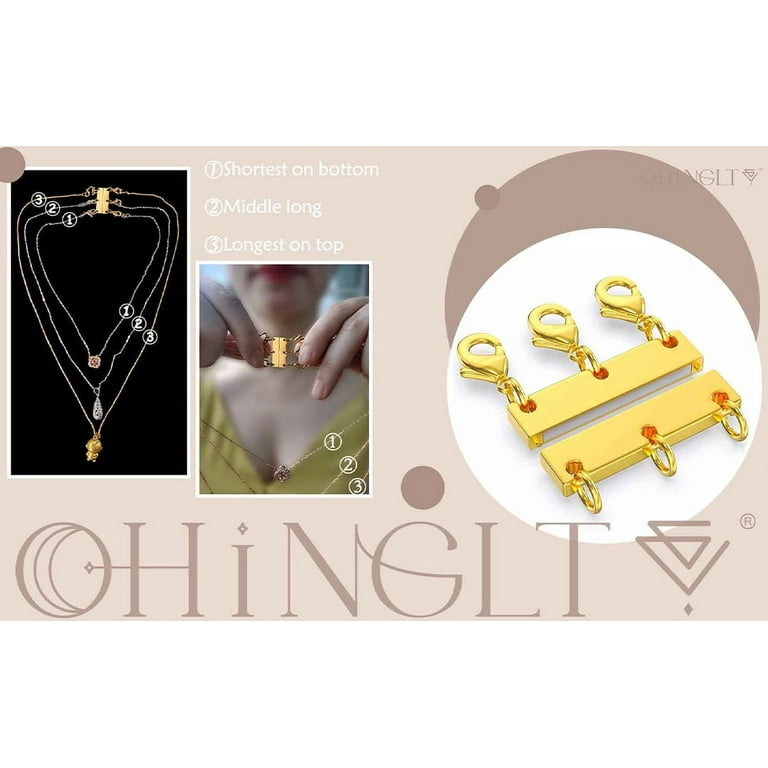 OHINGLT Magnetic Necklace Clasps and Closures,Converters Jewelry