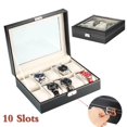 thumbnail image 4 of SalonMore PU Leather 10 Slots Wrist Watch Display Box Storage Holder Organizer Case, 4 of 6