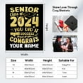 thumbnail image 4 of Graduation Blanket - Class of 2024 Graduation Gifts for Her or Him - 40"x50" Flannel Soft Throw Blanket Decorations - Senior 2024 Blankets for College, High School, Graduation Day, 4 of 5