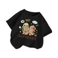 thumbnail image 3 of Gunia Cute Tops Teen Girls,Round Neck Cartoon Animal Patterned Printed Loose Casual Short Sleeved Leisure Girls T Shirts,2-4 Years, 3 of 3