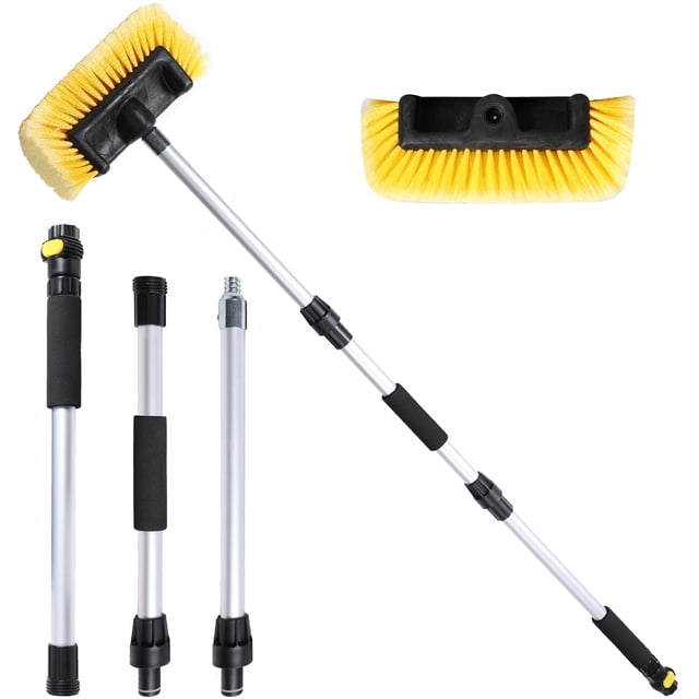 Cepillo para lavado de autos NAVAPAL 54 con mango largo y cerdas suaves