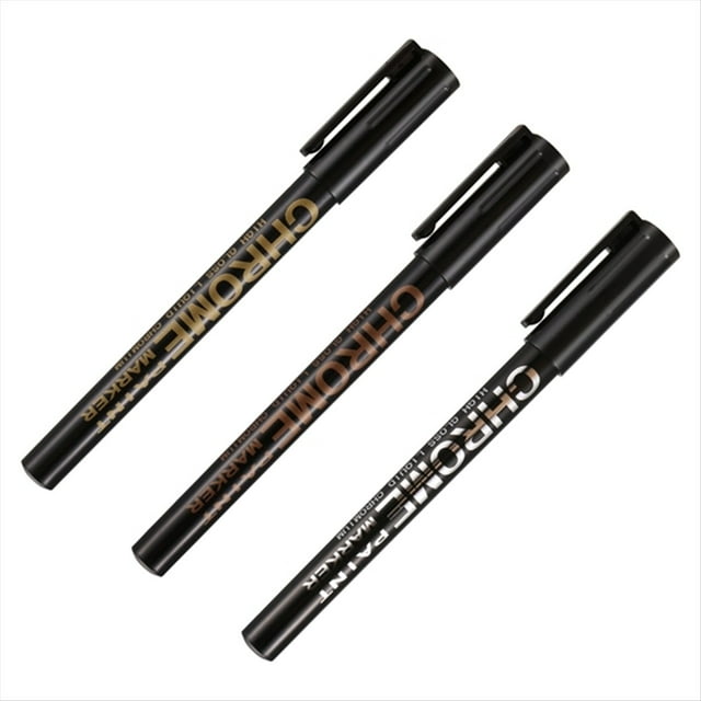 Rotuladores Cromados para Espejo, Resistentes Al Agua, para Reparar Pintura de , Cerámica, Vidrio y Metal.