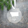 thumbnail image 4 of Koyal Wholesale US State Round Clear Acrylic Christmas Ornament, Montana Home, Long Distance Christmas Ornament Ideas, 4 of 5