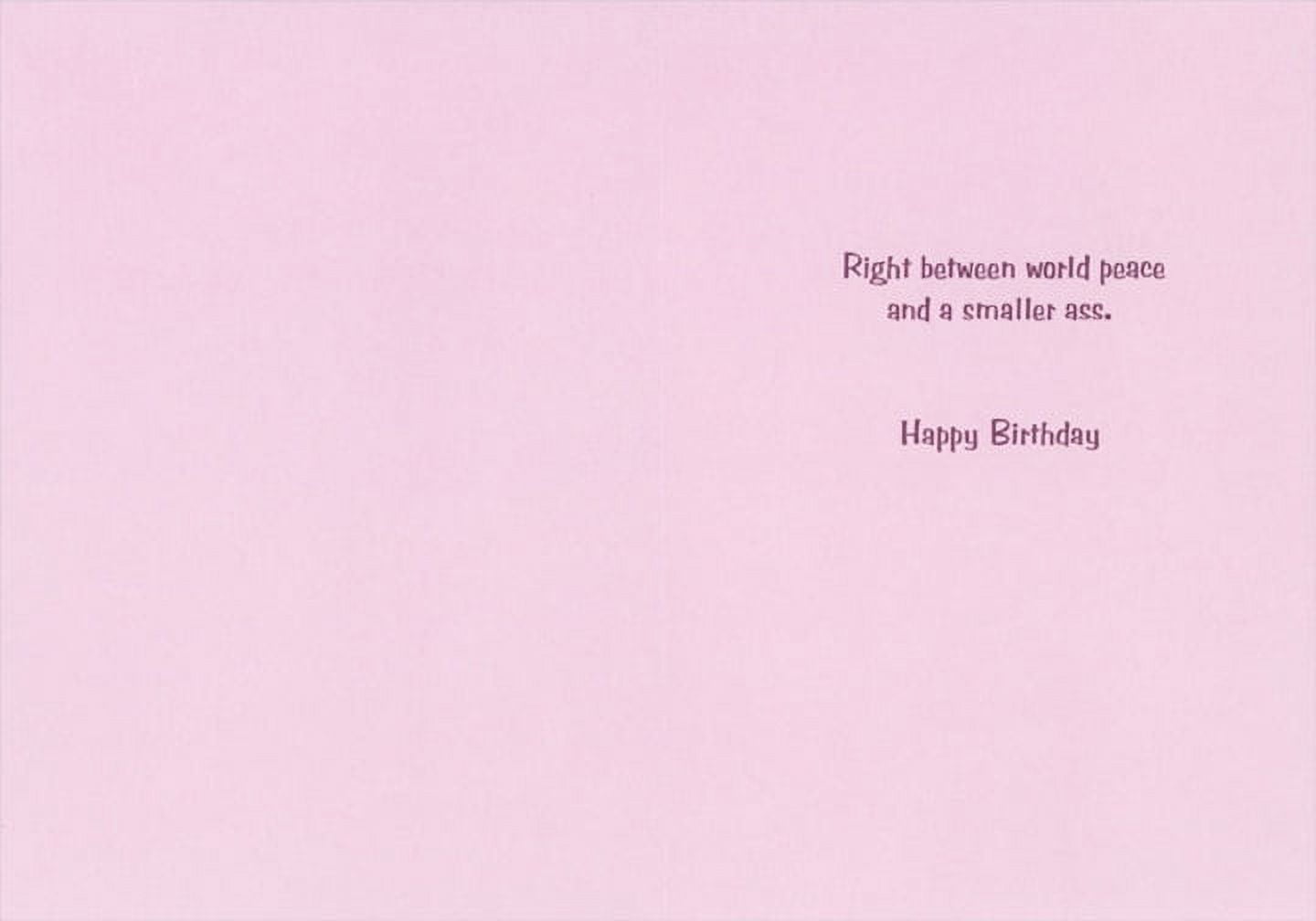 Recycled Paper Greetings Birthday Fairy Sneaks Up Feminine Humorous / Funny Birthday Card for Her : Woman, Size: 4.6 x 6.75