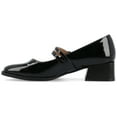 thumbnail image 3 of Journee Womens Savvi Faux Leather Mary Jane Pumps, 3 of 10