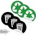 uysin-recyclable-non-recyclable-label-sticker-trash-can-self-adhesive