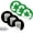 B, variant on Recyclable Non-Recyclable Label Sticker, Trash Can Adhesive Labels for Waste Sorting, Recycling Bin Decals, 6pcs