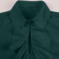 thumbnail image 5 of TIMIFIS Men's Shirt Gothic Renaissance Ruffle Front Pirate Shirt, Vintage Medieval Bandage Long Sleeve Cosplay Clothing-GreenFall, 5 of 5