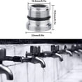 thumbnail image 3 of 2 Pcs Adaptateur de Robinet d'Eau Filetage Mâle 0,5-M22 Pcs de Rechange avec 2 Anneaux, 3 of 7
