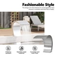 thumbnail image 4 of vidaXL Garden Waterfall Pool Fountain Stainless Steel 17.7" x 11.8" x 23.6", 4 of 9