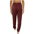 thumbnail image 3 of AKAFMK Women's Solid Activewear Jogger Track Cuff Sweatpants Red, 3 of 4