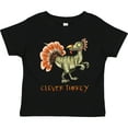 thumbnail image 3 of Inktastic Clever Turkey Thanksgiving Dinosaur Boys or Girls Toddler T-Shirt, 3 of 5