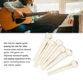 thumbnail image 3 of <p>Acoustic Guitar Bridge Pins, Stable Guitar Bone Bridge Saddle And Nut 6Pcs  For Acoustic Guitars</p>, 3 of 7
