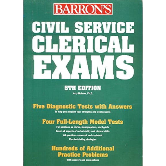 Pre-Owned Civil Service Clerical Exams (BARRON'S HOW TO PREPARE FOR THE CIVIL SERVICE EXAMINATIONS) (Paperback) 0764124064 9780764124068