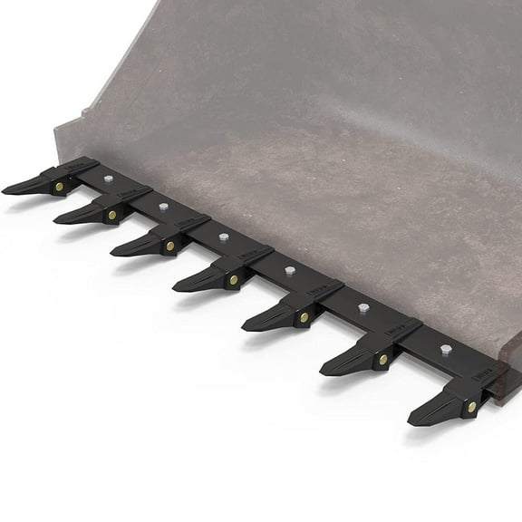 RVNI Tractor Attachments 48" Bucket Tooth Kit for Loader Tractor Bolt on Design for Bucket Protection