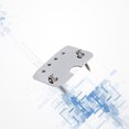 thumbnail image 2 of Cigar Box Guitar 4 String Tailpiece with Mounting Screws for Electric Guitar GK200 (Silver), 2 of 7