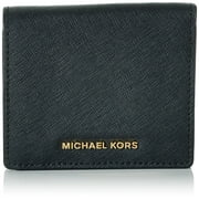 Michael Kors Jet Set Travel Saffiano Leather Card Holder - Black - 32T6GTVD2L-001
