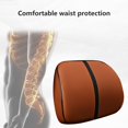 thumbnail image 5 of CxhicLuv Car Lumbar Cushion, Auto Waist Support, 40cm Slow Bounce Foam 9-Massage Points, Car Comfort Accessories, Back Pain Relief for Sedentary Drivers, Office Workers, Coffee, 5 of 7